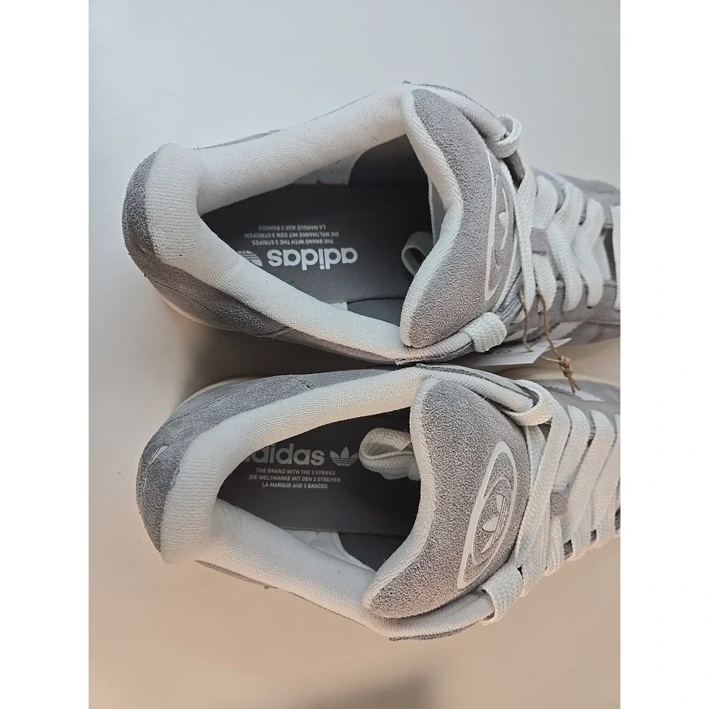 adidas Campus 00's Men's Low Top Shoes Gray/ White -‎ HQ8708 Men 10.5 Woman 11.5